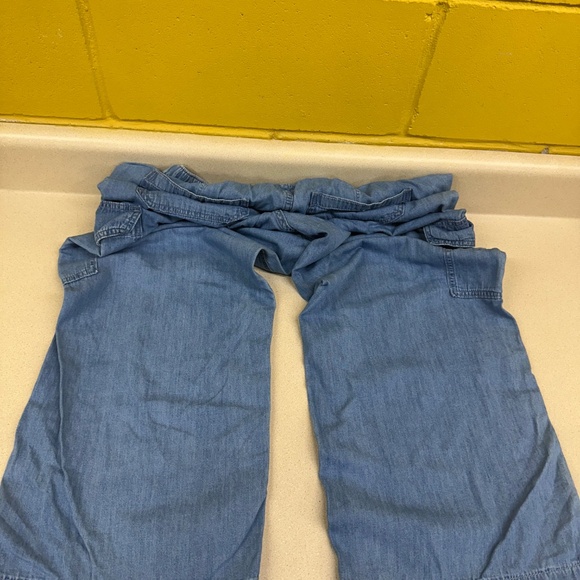 Women's Gap Wide Leg Cargo Pants Blue Size Large - Picture 7 of 7